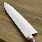 Masutani VG10 Damascus Gyuto Chef Knife Sairyu Red