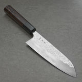 Yoshimi Kato Super Gold 2 Santoku Knife Wenge Buffalo Leopard