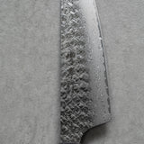 Sakai Takayuki SPG2 Hammered Damascus Wa Kengata Santoku Knife 160mm Rosewood