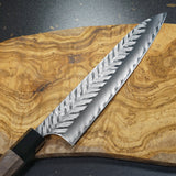 Kato Yoshimi V Hammered SG2 Gyuto Chef Knife 210mm Water Buffalo Walnut
