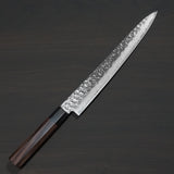 Isshin Hammered 45 Layers Damascus AUS10 Wa Sujihiki Knife 240mm