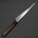 Isshin Hammered 45 Layers Damascus AUS10 Wa Sujihiki Knife 240mm