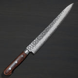 Isshin Hammered 17 Layers Damascus VG10 Sujihiki Knife 240mm