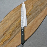 Masutani VG10 Hammered Damascus Gyuto Chef Knife 180mm Kokuryu Black