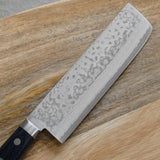 Masutani VG10 Damascus Nakiri Knife Sairyu Blue