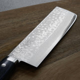Masutani VG10 Damascus Nakiri Knife Sairyu Blue