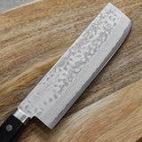 Masutani VG10 Damascus Nakiri Knife Sairyu Black