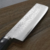 Masutani VG10 Damascus Nakiri Knife Sairyu Black
