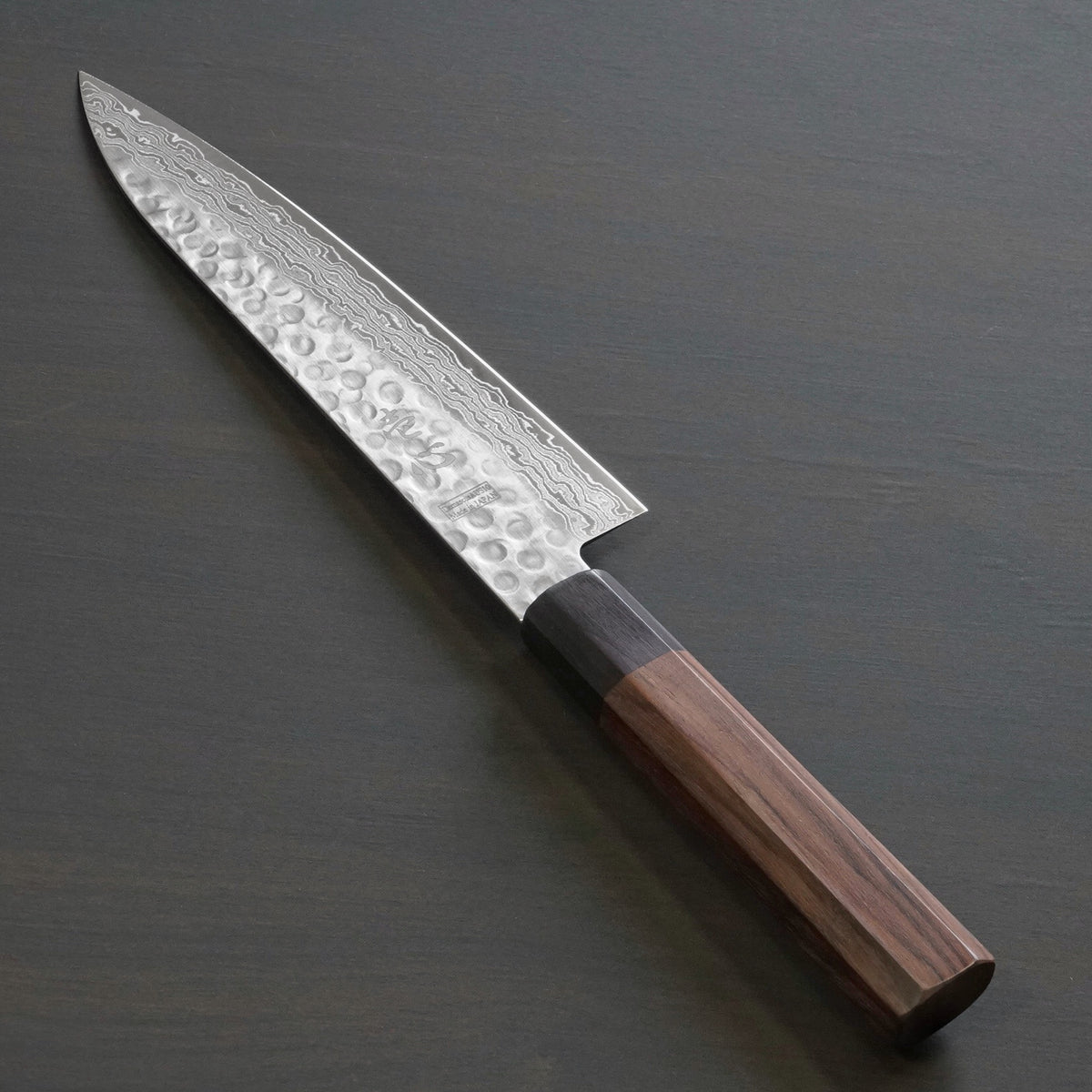 Isshin Hammered Damascus VG10 Wa Gyuto Chef Knife 180mm Bay Trade