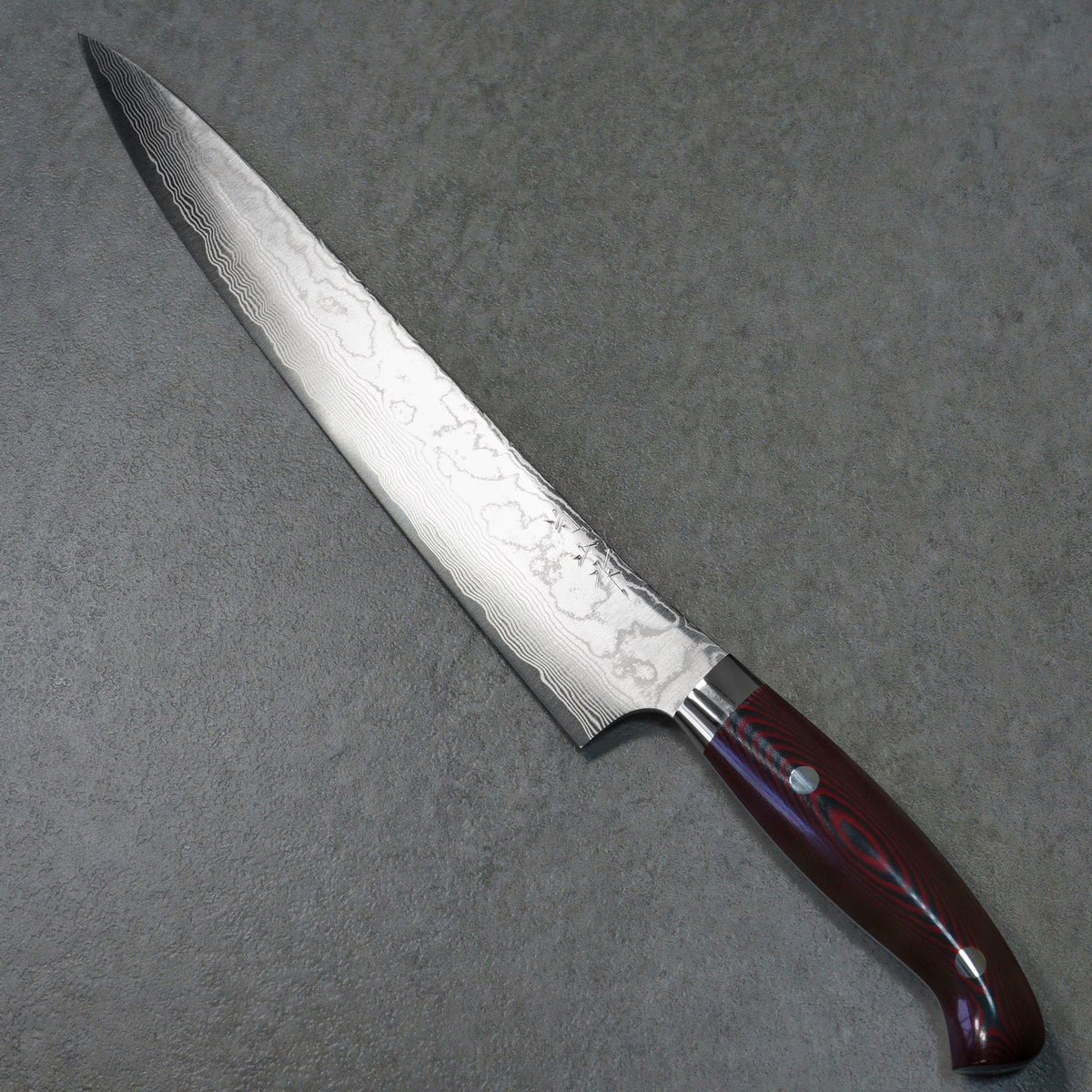 Yuta グレーRED78cmKK型 Yuta Katayama Super Gold 2 SG2 Damascus Sujihiki Knife 270mm