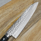 Masutani VG10 Hammered Damascus Gyuto Chef Knife 180mm Kokuryu Black