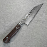 Sakai Takayuki SPG2 Hammered Damascus Kengata Petty Utility Knife 120mm