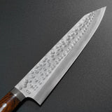 Saji Takeshi SRS13 Hammered Damascus Kiritsuke Gyuto 240mm Ironwood