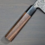 Saji Takeshi SG2 Black Damascus Santoku Knife 180mm Rosewood