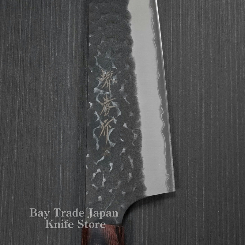 JCK Original KAGAYAKI Blue Steel No.2 Clad Series Santoku Knife