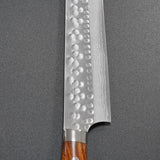 Saji Takeshi SRS13 Hammered Damascus Sujihiki 270mm Ironwood