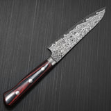 Japanese Yoshimi Kato VG10 Nickel Black Damascus Petty Knife 120mm