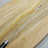 Masutani VG10 Hammered Damascus Santoku Knife Kokuryu Black
