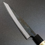 Motokyuichi Shirogami White #2 Kurouchi Petty Knife 150mm