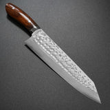 Saji Takeshi SRS13 Hammered Damascus Kiritsuke Gyuto 240mm Ironwood