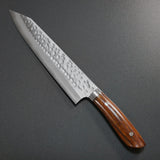 Saji Takeshi SRS13 Hammered Damascus Kiritsuke Gyuto 240mm Ironwood
