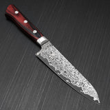 Japanese Yoshimi Kato VG10 Nickel Black Damascus Petty Knife 120mm