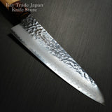 Sakai Takayuki Hammered 33 Layers Damascus VG10 Wa Gyuto Chef Knife 210mm