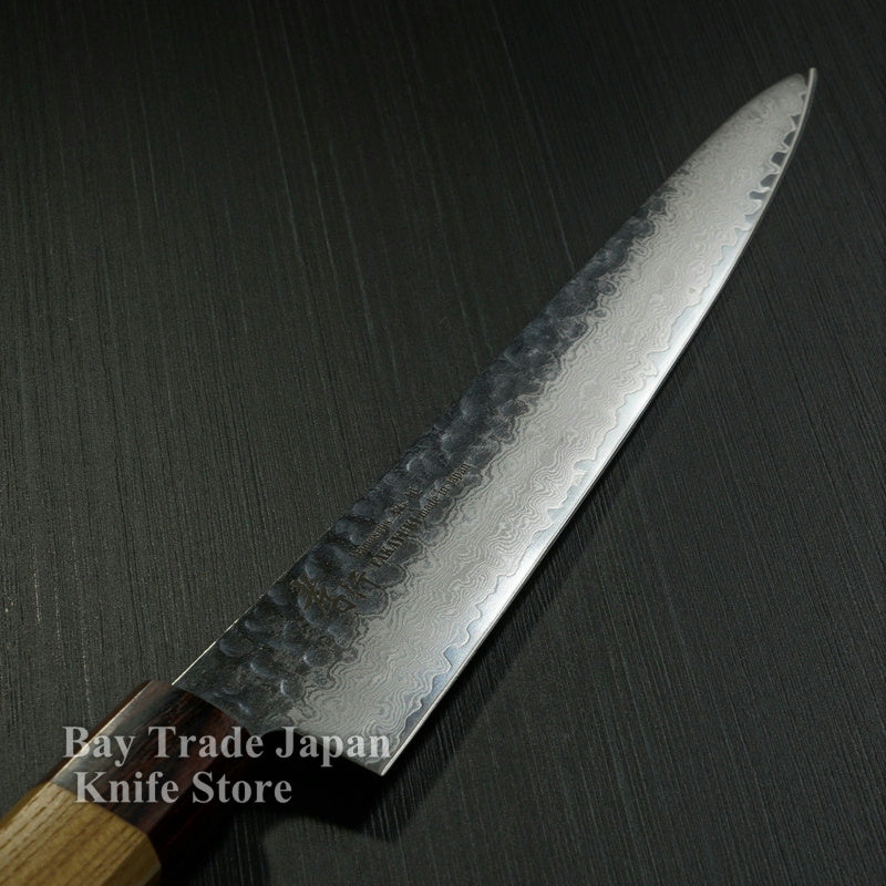 Japanese Sakai Takayuki Hammered Damascus VG10 Sujihiki Knife 240mm Japan