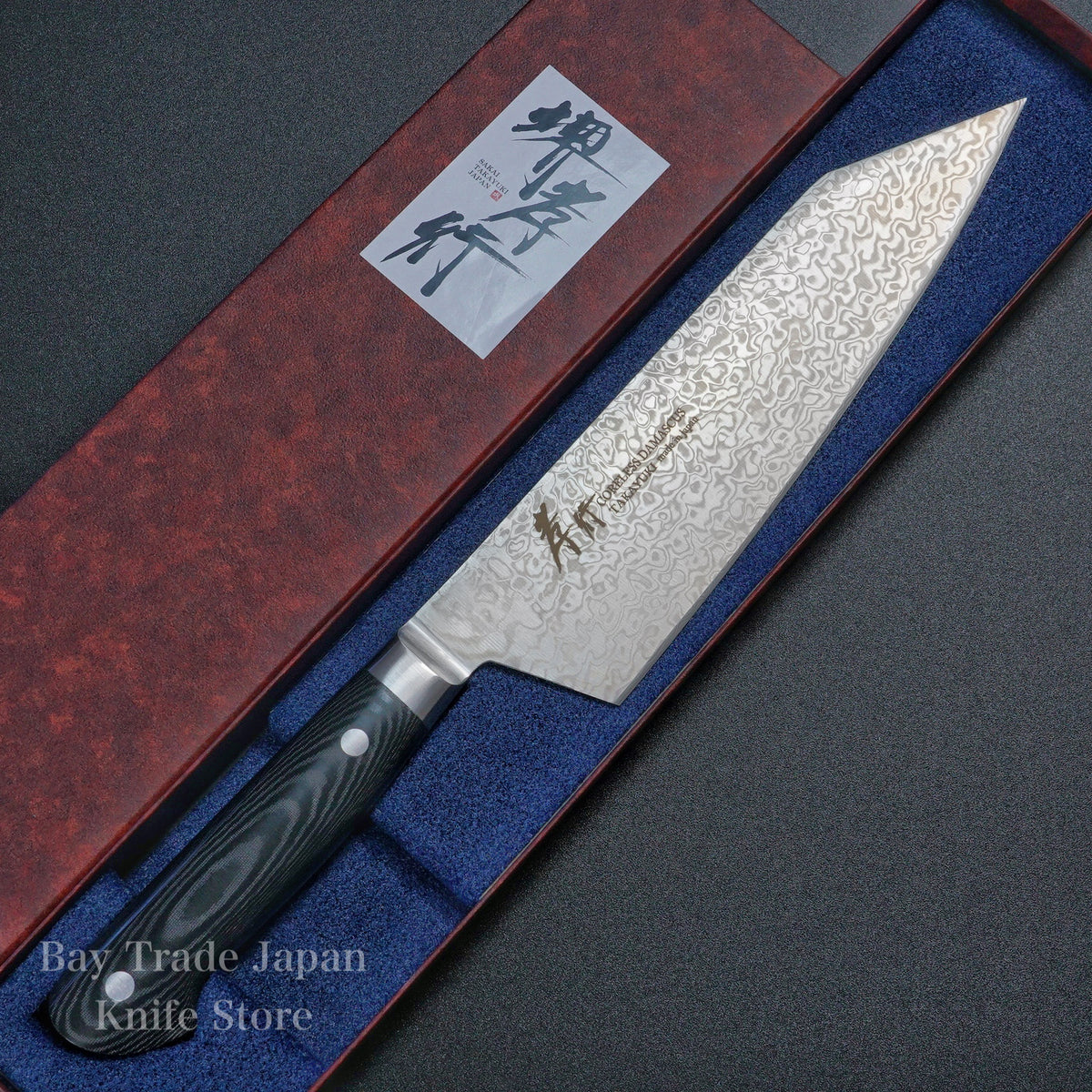 Mako Miura様限定 LAFIS DCエッセンス KATSU ZM01, ZDP-189 Super Steel Convex Grind Mirror polished Blade