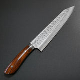 Saji Takeshi SRS13 Hammered Damascus Kiritsuke Gyuto 240mm Ironwood