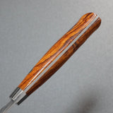 Saji Takeshi SRS13 Hammered Damascus Bunka Knife 180mm Ironwood