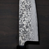 Saji Takeshi SG2 Black Damascus Santoku Knife 180mm Rosewood