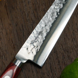 Kanjo Hammered MV steel Petty Knife 150mm Bolster