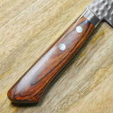 Masutani VG10 Hammered Damascus Santoku Knife 170mm Kokuryu