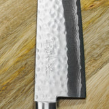 Masutani VG10 Hammered Damascus Santoku Knife 170mm Kokuryu