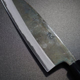 Motokyuichi Aogami Blue Steel Kurouchi Santoku Knife