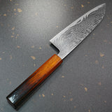 Isshin Damascus AUS10 Santoku Knife 165mm