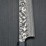 Yoshimi Kato Super Gold 2 SG2 V-shape Black Damascus Sujihiki Knife 270mm Honduras Rosewood