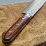 Isshin Hammered 17 Layers Damascus VG10 Sujihiki Knife 240mm