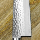 Masutani VG10 Hammered Damascus Santoku Knife 170mm Kokuryu
