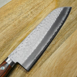 Masutani VG10 Hammered Damascus Santoku Knife 170mm Kokuryu