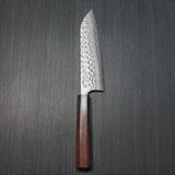 Kato Yoshimi Hammered Super Gold 2 SG2 Santoku Knife Honduras Rosewood