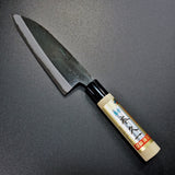 Motokyuichi Shirogami White Steel Kurouchi Santoku Knife