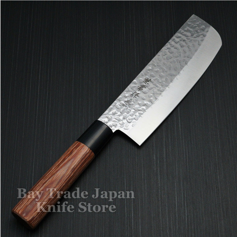 Kanetsune Seki Hammered Finish DSR-1K6 Usuba Nakiri Knife 165mm KC