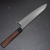 Yoshimi Kato VG10 Hammered Damascus Gyuto Chef Knife 240mm Honduras Rosewood