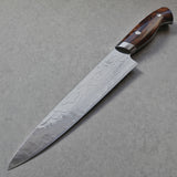 Yuta Katayama Super Gold 2 Damascus Sujihiki Knife 240mm Ironwood Reimei