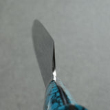 Saji Takeshi SG2 Damascus  Diamond Finish Sujihiki Knife 270mm Blue Turquoise