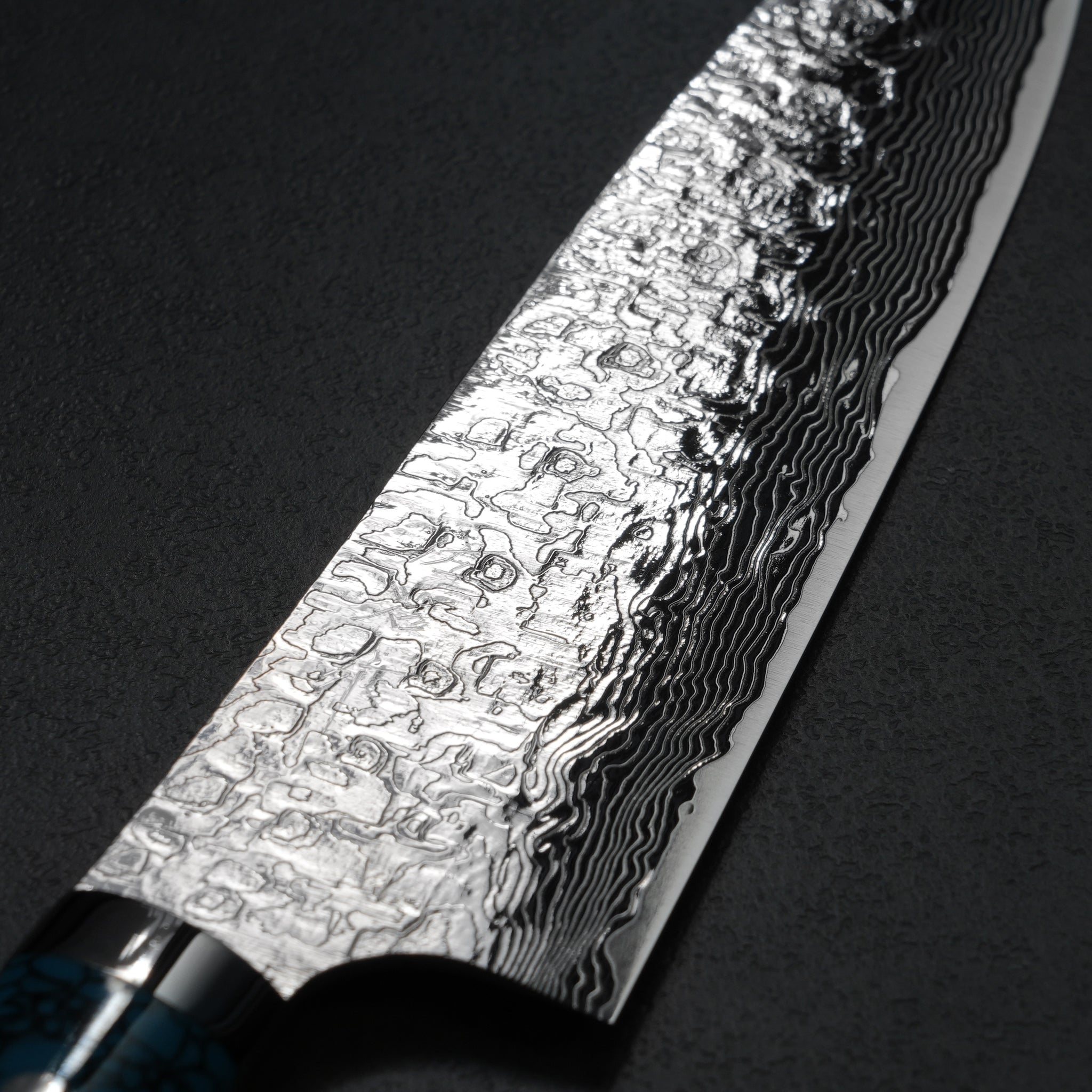 Saji Takeshi SG2 Damascus Diamond Finish Gyuto Chef Knife 240mm