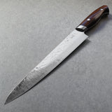 Yuta Katayama Super Gold 2 Damascus Sujihiki Knife 270mm Ironwood