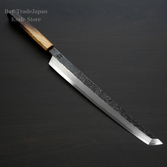 SAKAI TAKAYUKI AOGAMI 2 HOMURA GUREN GENBU SAKIMARU-YANAGIBA KNIFE 300MM